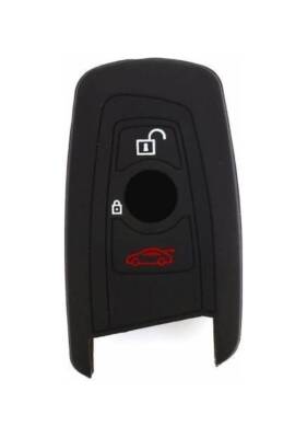 BMW Black Silicone Key Protection Cover Car Keychain Compatible with M1 M2 M3 F05 F10 F20 F30 Series - BMW