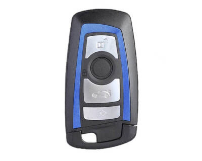 BMW CAS4 4 Buttons Smart Key Shell Remote Case Blue - BMW