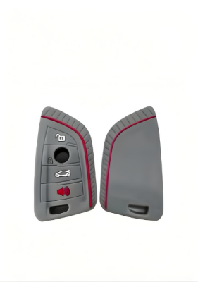 BMW Luxury Gray Honeycomb Pattern Triangle Type Key Cover For F15, G20, F48, F39, X5, X6 - BMW