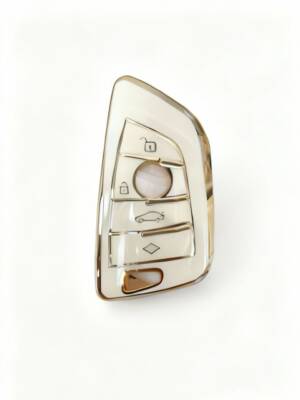 BMW White Gold High Quality Nano Protective Key Case Compatible with G30 G20 G10 G40 Smart Keys - BMW