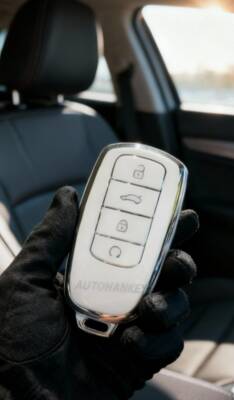 Chery Luxury Nano Key Cover White Silver for Tiggo 8 Pro Omoda 5 Tiggo 7 - Chery