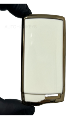 Chery Luxury Smart Key Cover, White-Gold, 3 Button, Nano Coated, Premium Quality, Compatible with Tiggo 7 Pro - 4