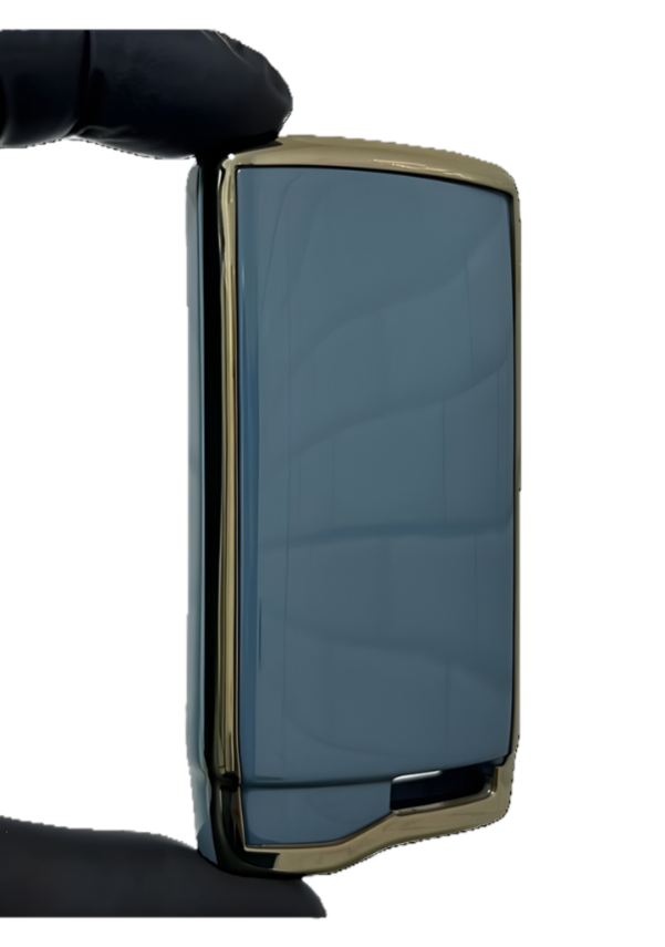 Chery Luxury Smart Nano Key Cover, Gray Gold Color, 3-Button Design, Compatible with Tiggo 7 Pro Models, Premium Protection Case - 2