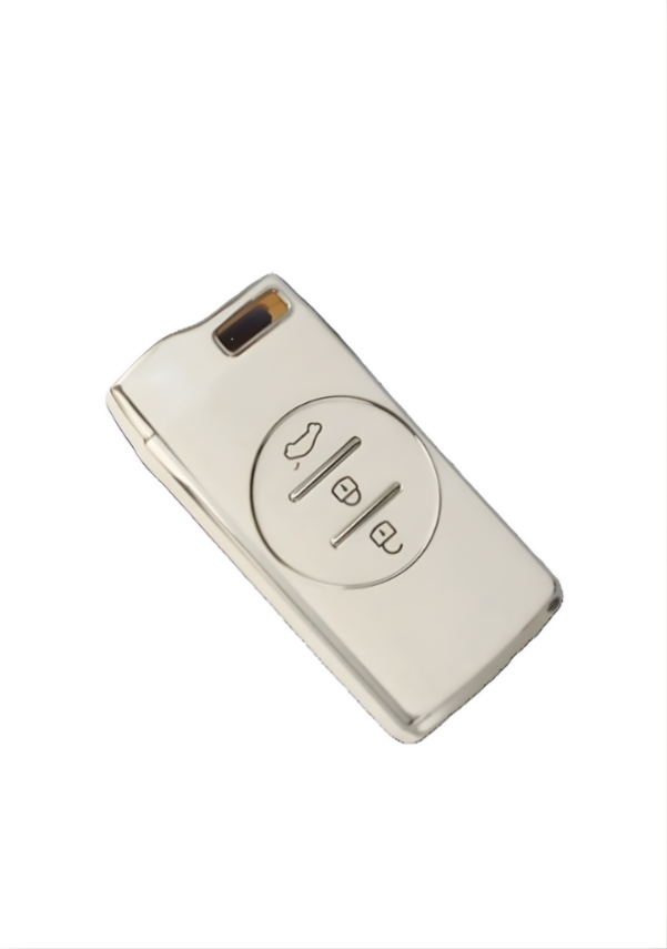 Chery Tiggo 7 Pro Key Cover, White Silver Color, Nano Coating, First-Class Quality, Luxury Protective Case - 1