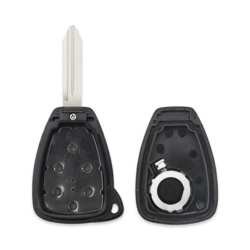 Chrysler Jeep Dodge 3 Buttons Key Shell Remote Case - 2
