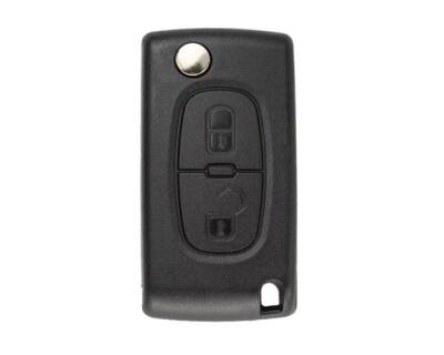 Citroen 2 Buttons Key Shell Remote Case No Battery Holder - Citroen
