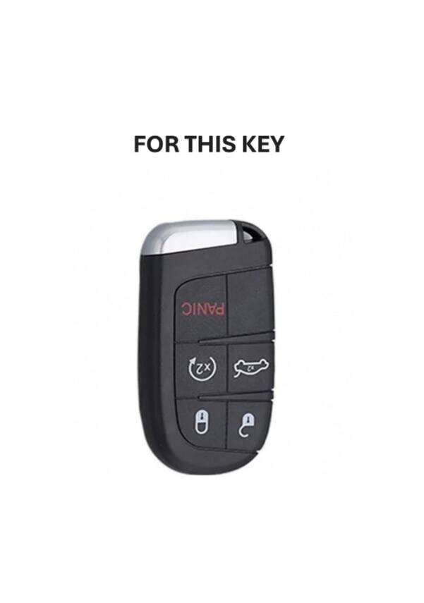 Dodge Luxury Black Gold Nano Protective Key Case Compatible with Renegade, Grand Cherokee, Chrysler Models - 3