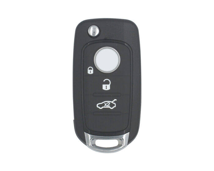 Fiat 500X Egea 3 Buttons Flip Remote Case Key Shell - 1