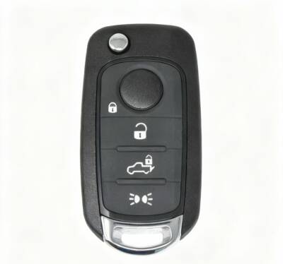 Fiat 500X Egea 4 Buttons Flip Remote Case Key Shell - Fiat
