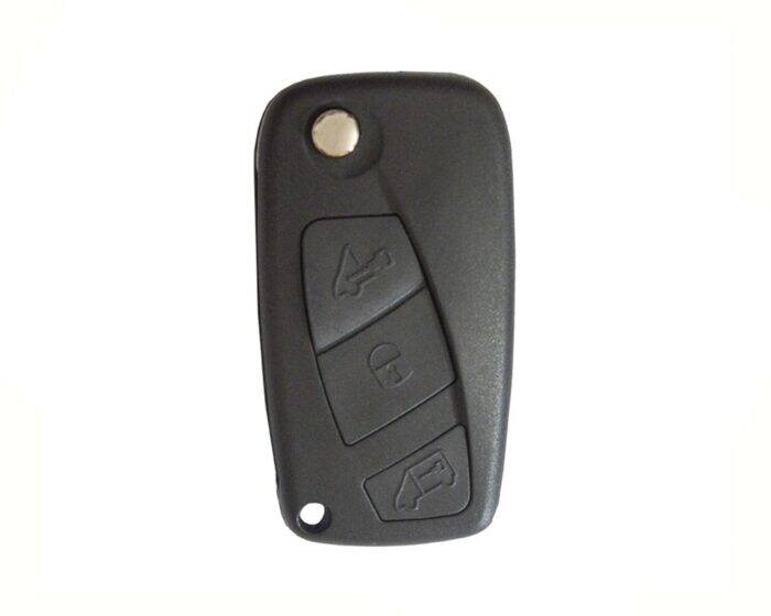 Fiat Linea Ducato Bravo Panda 3 Buttons Flip Key Shell Remote Case - 1