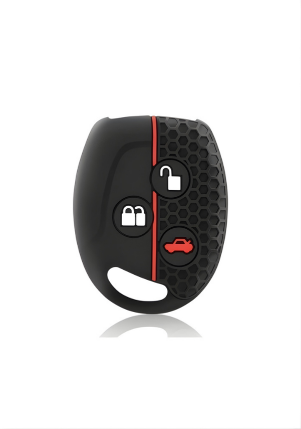  Ford Luxury Honeycomb Pattern Key Cover, 3-Button Non-Folding Design, Compatible with Fiesta, Mondeo, Focus, Transit, Fusion — Premium Protective Case - 1