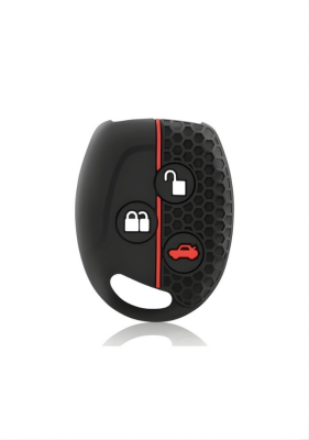  Ford Luxury Honeycomb Pattern Key Cover, 3-Button Non-Folding Design, Compatible with Fiesta, Mondeo, Focus, Transit, Fusion — Premium Protective Case - Ford