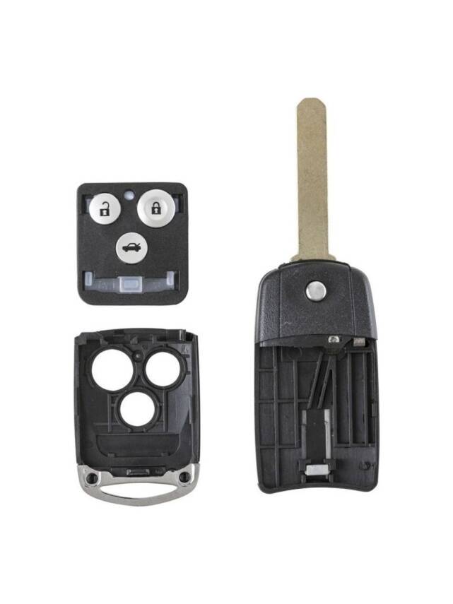Honda 3 Buttons Old Flip Remote Case Key Shell - 2