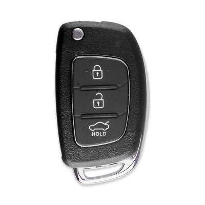 Hyundai Santa Fe 2013 2015 3 Buttons Flip Key Shell Remote Case HYN17R - Hyundai