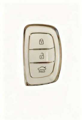 Hyundai Nano Smart Key Cover White Gold for Tucson Elantra Bayon - Hyundai