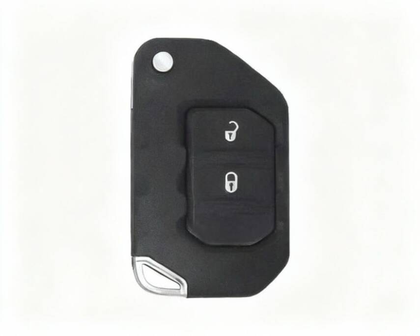 Jeep Wrangler Flip 2 Buttons Remote Case Key Shell - 1