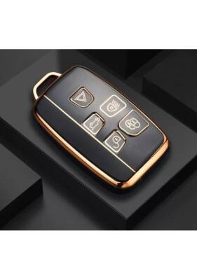 Land Rover Luxury Nano Smart Key Cover, Black-Gold, Premium Protective Case Compatible with Range Rover and Range Rover Sport Models - Land Rover