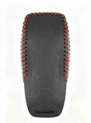 Mercedes Benz Black Leather Key Cover With Red Braided Detail For FBS4 Type 1 (2017–2020) - 2