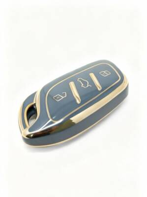MG Luxury Gray Gold Nano Key Cover For HS, GT, ZS, EV, ZX, MG5, MG6, Roewe RX3, RX5, i5, eRX5, i6 - 2