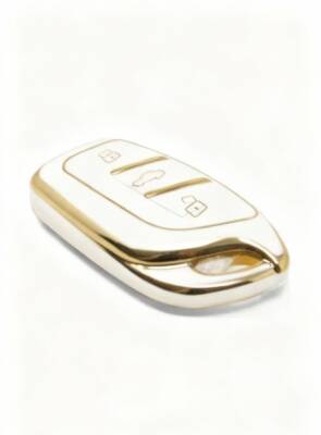 MG Luxury White Gold Nano Key Cover For HS, GT, ZS, EV, ZX, MG5, MG6, Roewe RX3, RX5, i5, eRX5, i6 - 2