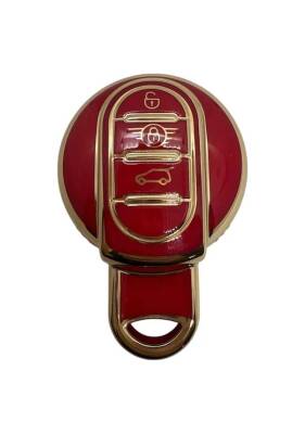 Mini Countryman Luxury Nano Key Cover, Red-Gold Color, Premium Protective Coating - Mini Cooper