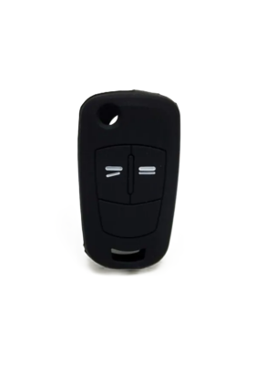 Opel Key Cover, Black Silicone Protective Case, Compatible with Corsa D and Astra H Models - Opel
