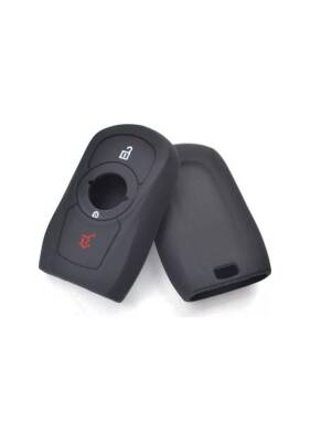 Opel Luxury Silicone Smart Key Cover, Black, Keyless Entry Compatible, for Astra K, Insignia, Mokka - Opel