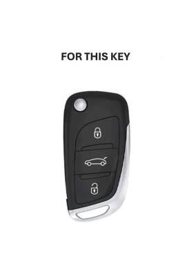  Peugeot-Citroen Luxury Gold White Nano Protective Key Cover For C1, C2, C3, C4, C5, 306, 407, 807, DS, DS4, DS6 - 2