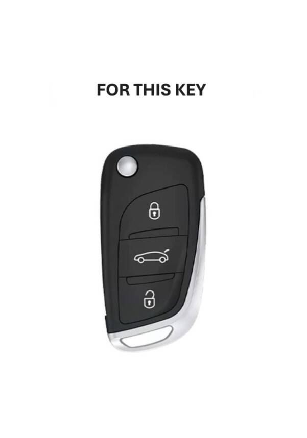  Peugeot-Citroen Luxury Gold White Nano Protective Key Cover For C1, C2, C3, C4, C5, 306, 407, 807, DS, DS4, DS6 - 2