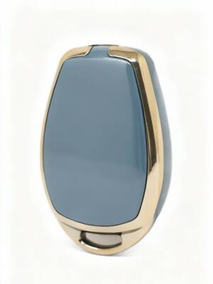 Ren Luxury Gray Gold Nano Protective 3 Button Key Case Compatible with Clio 3 and Dac Duster Models - 3