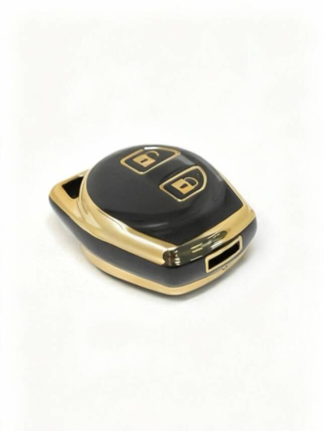 Suzuki Luxury Black Gold Nano 2 Button Protective Key Case Compatible with Alto, Swift, Baleno, SX4, Grand Vitara and Jimny Models - 2