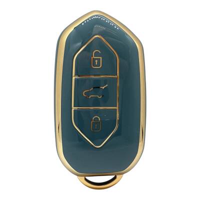 Togg Smart Key Cover 3 Buttons Nano Protection Gray Gold Compatible with T10X - Togg