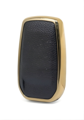 Toyota Hilux 2023–2024 Smart Key Cover, Black-Gold, 2 Button Premium Design - 3