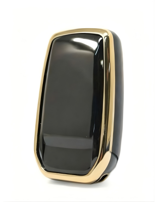  Toyota Luxury Black-Gold Nano Key Cover, 3-Button Design, Compatible with Corolla Flama X Pack — Premium Car Key Protector - 3
