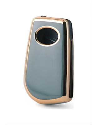Toyota Luxury Gray-Gold Nano Key Cover, Compatible with Corolla, Auris, Yaris, Verso, Avensis, Aygo, Hilux — Premium Car Key Protector - 3