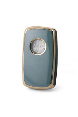 Volkswagen Key Cover Luxury Nano Protection Gray Gold Compatible with Tiguan, Jetta, Golf 5, Golf 6, Scirocco, Polo, Caddy, and Transporter - 2