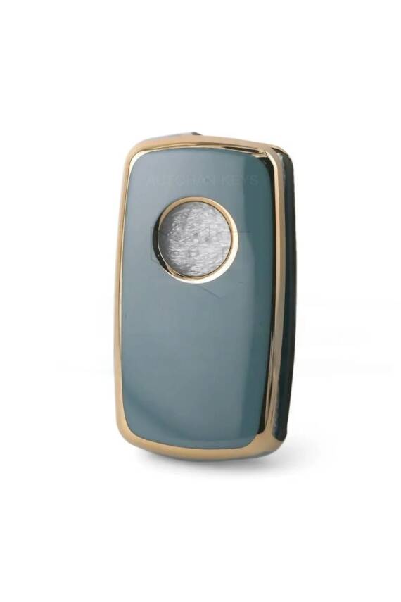 Volkswagen Key Cover Luxury Nano Protection Gray Gold Compatible with Tiguan, Jetta, Golf 5, Golf 6, Scirocco, Polo, Caddy, and Transporter - 2