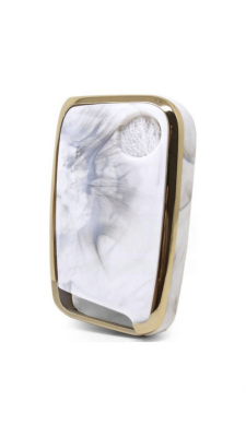 Volkswagen Luxury Marble Pattern Nano Key Cover Compatible with Passat B8 & Superb — Premium 3-Button Protective Case, Elegant Design - 2